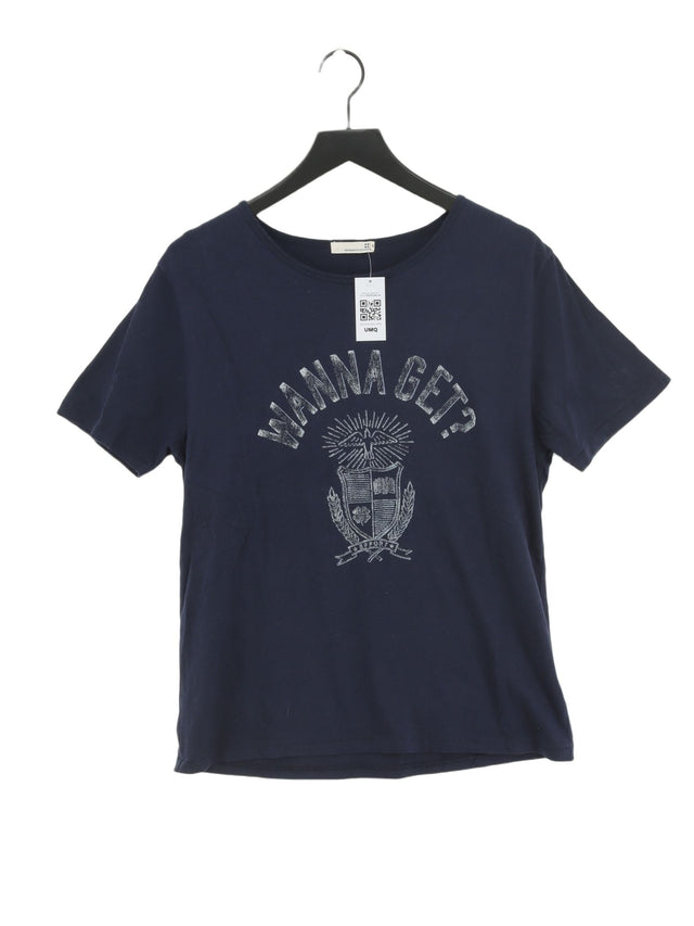Sevendays = Sunday Women's T-Shirt M Blue 100% Cotton