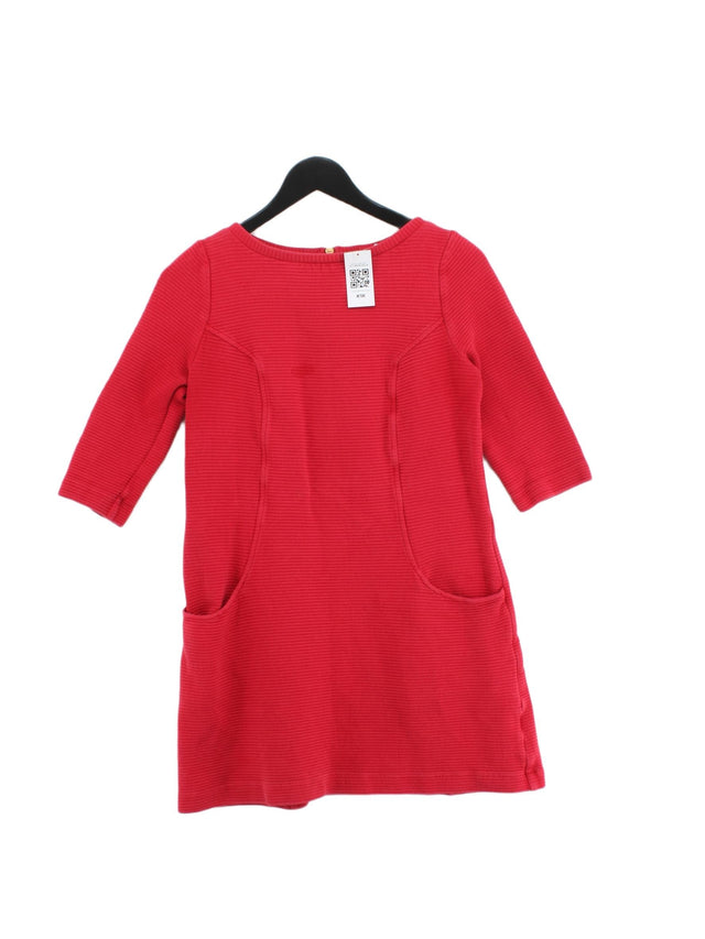 Boden Women's Midi Dress UK 10 Red 100% Cotton