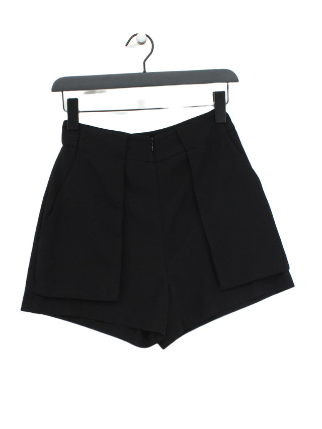 Monki Women's Shorts UK 8 Black 100% Polyester