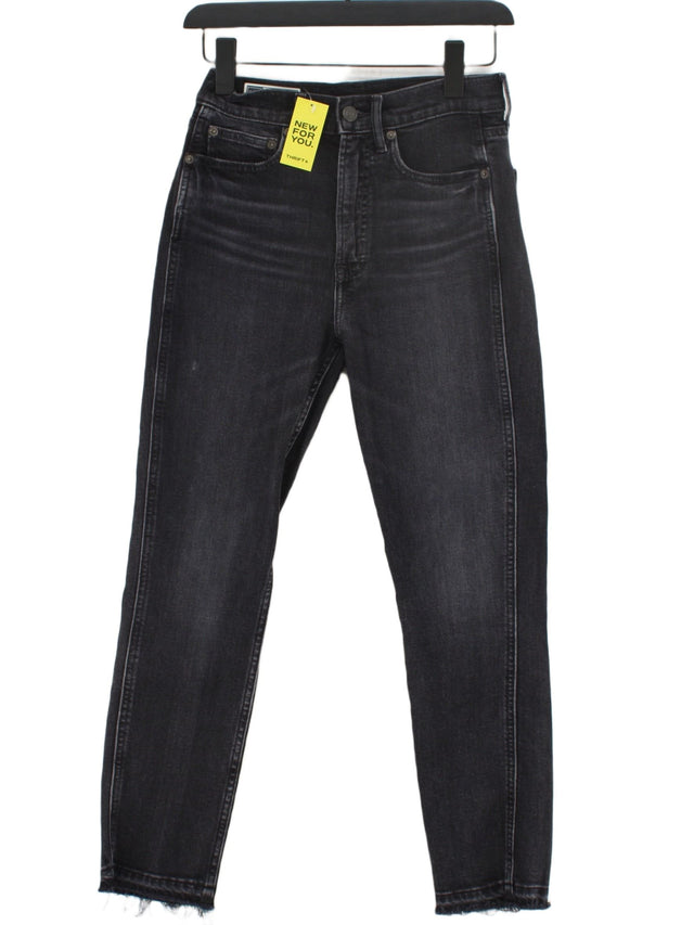 Gap Women's Jeans W 26 in Black Cotton with Elastane, Polyester, Spandex