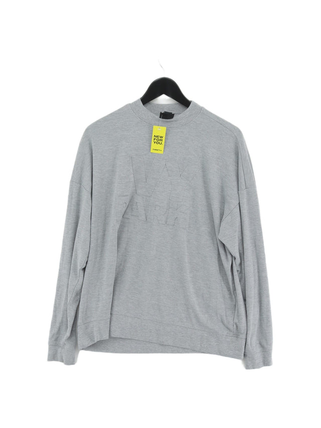 Ivy Park Men's Jumper M Grey Polyester with Cotton