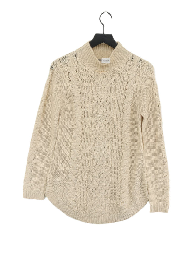 Oasis Women's Jumper S Cream 100% Acrylic