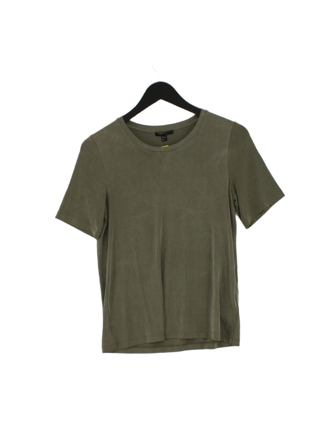 COS Women's T-Shirt XS Green Other with Elastane