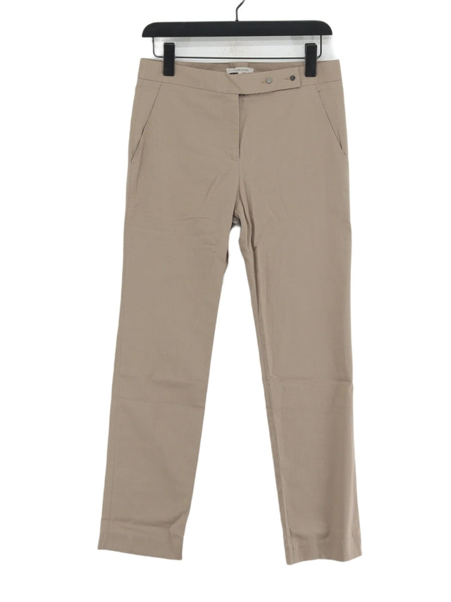 Gerard Darel Women's Suit Trousers UK 8 Brown Cotton with Elastane