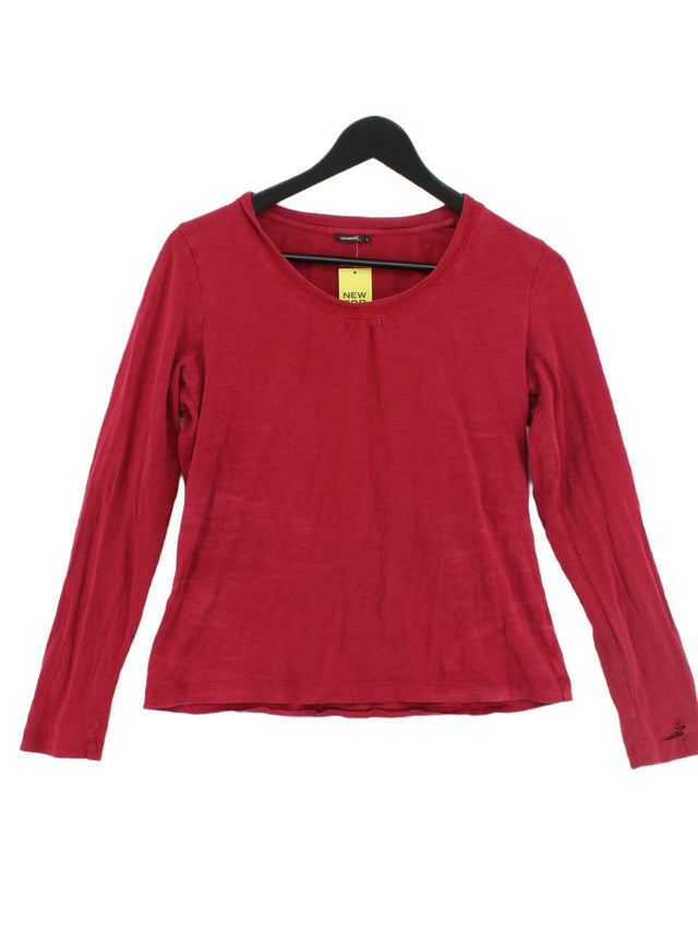 Sandwich Women's Top L Red Cotton with Spandex