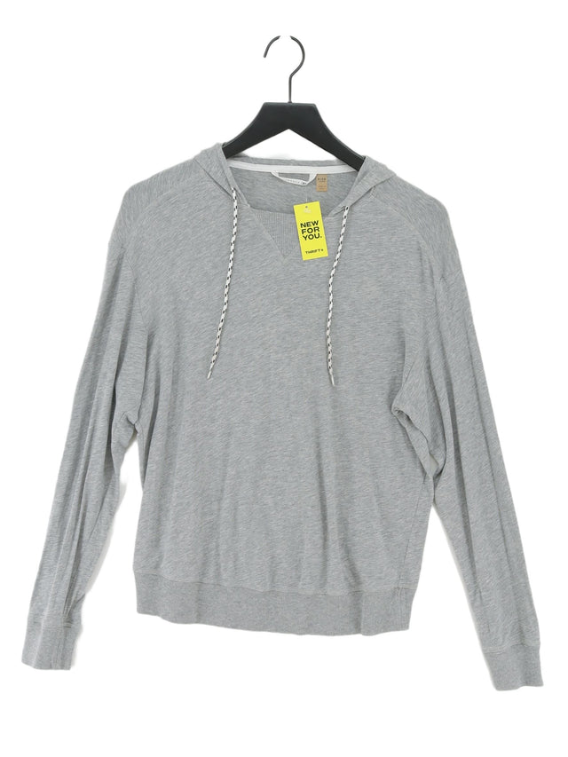 Theory Women's Hoodie UK 10 Grey Cotton with Spandex