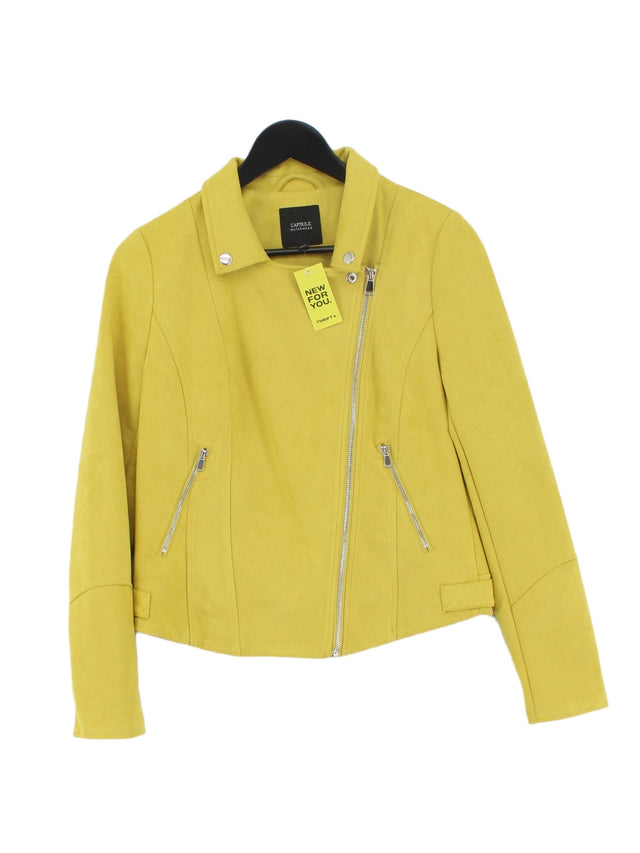 Capsule Women's Jacket UK 10 Yellow Polyester with Elastane
