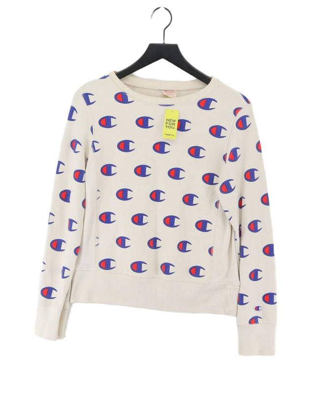 Champion Women's Jumper M White Cotton with Polyester