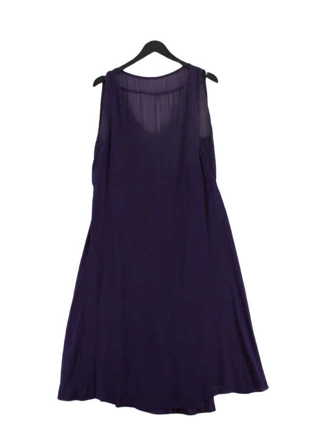 Toast Women's Maxi Dress L Purple 100% Silk