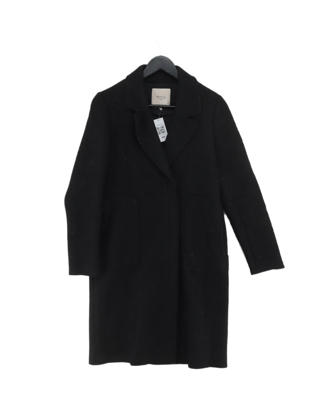 Trafaluc Women's Coat XS Black Wool with Viscose