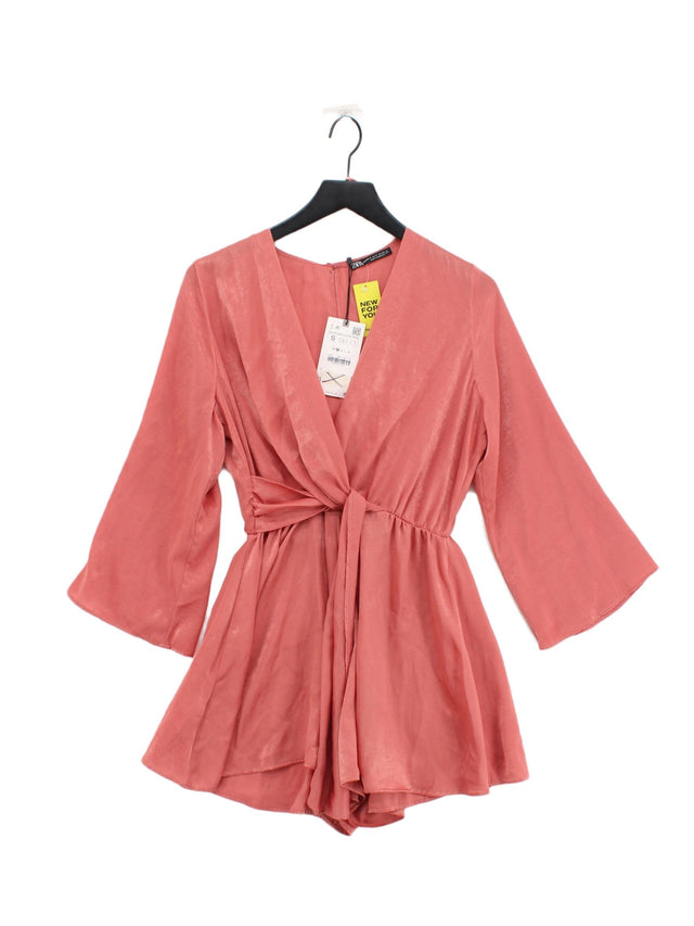 Zara Women's Playsuit S Pink 100% Polyester