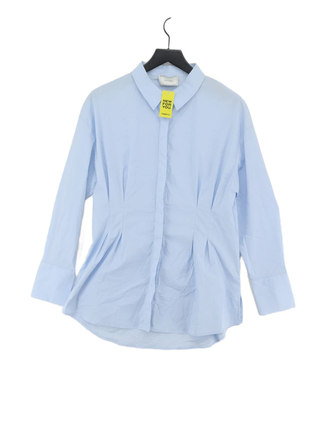 Neo Noir Women's Shirt L Blue Cotton with Elastane, Polyamide