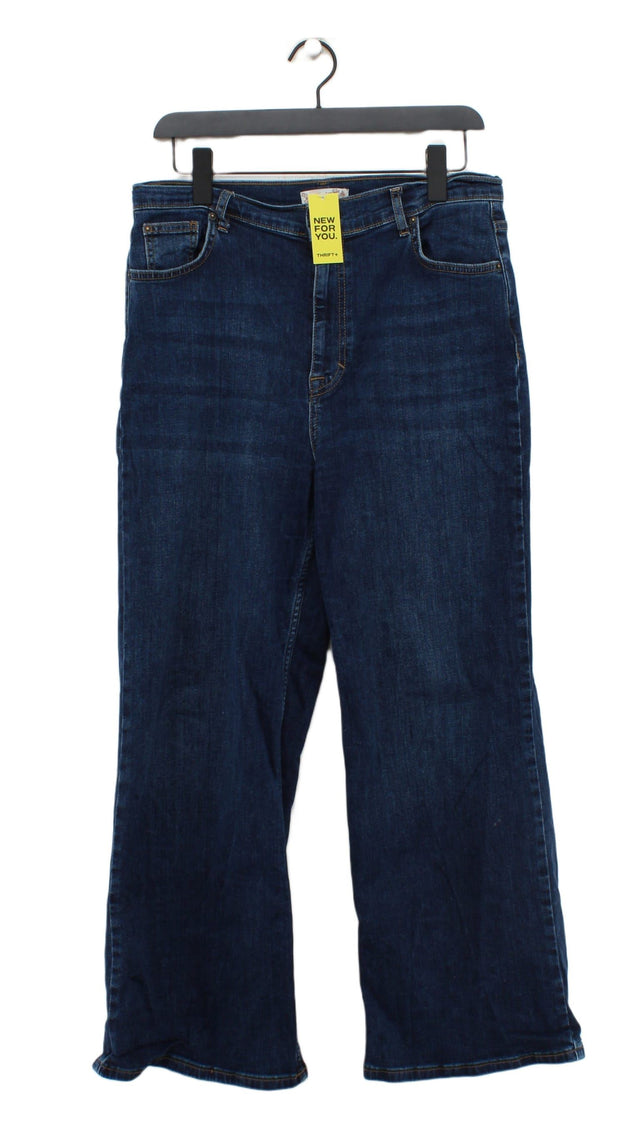 Mantaray Women's Jeans UK 14 Blue Cotton with Elastane