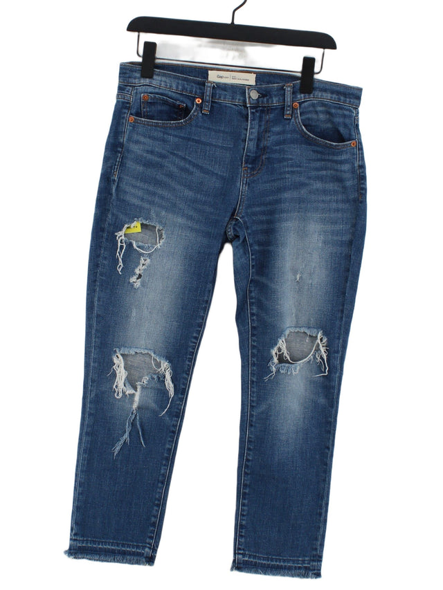 Gap Women's Jeans W 30 in Blue Cotton with Elastane, Spandex