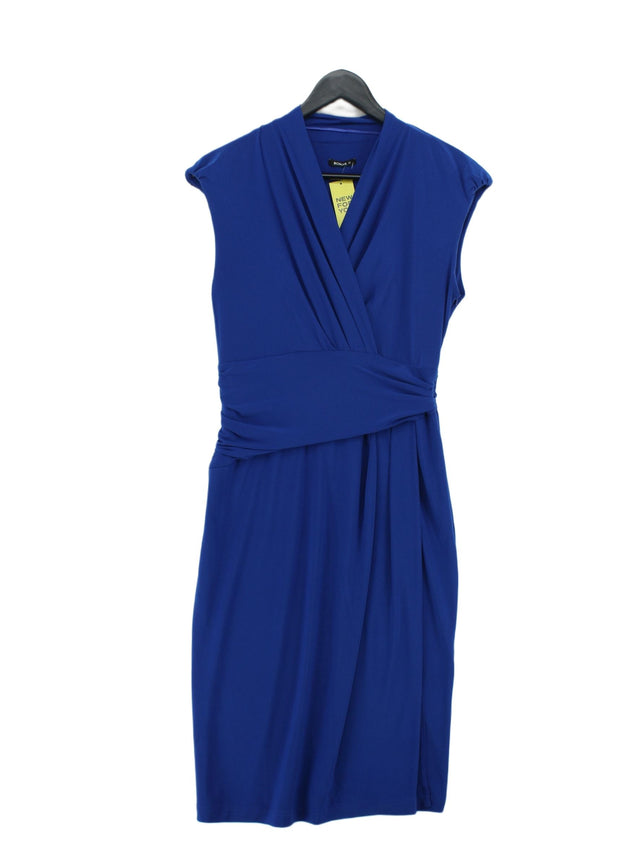 Roman Women's Midi Dress UK 12 Blue Polyester with Elastane