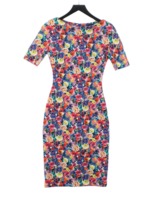 Zara Women's Midi Dress S Multi Polyester with Elastane