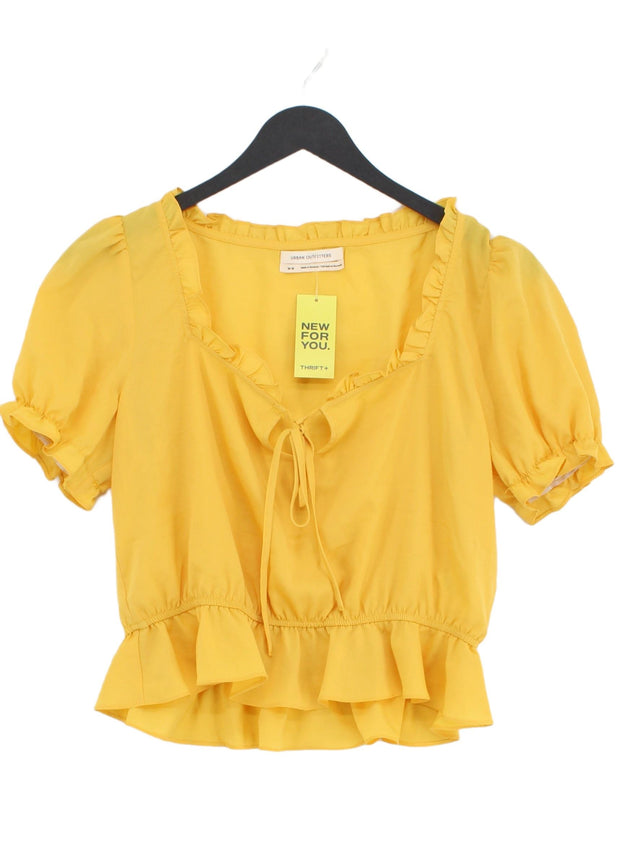 Urban Outfitters Women's Top M Yellow 100% Polyester