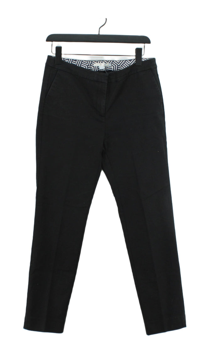 Boden Women's Suit Trousers UK 12 Black Cotton with Elastane
