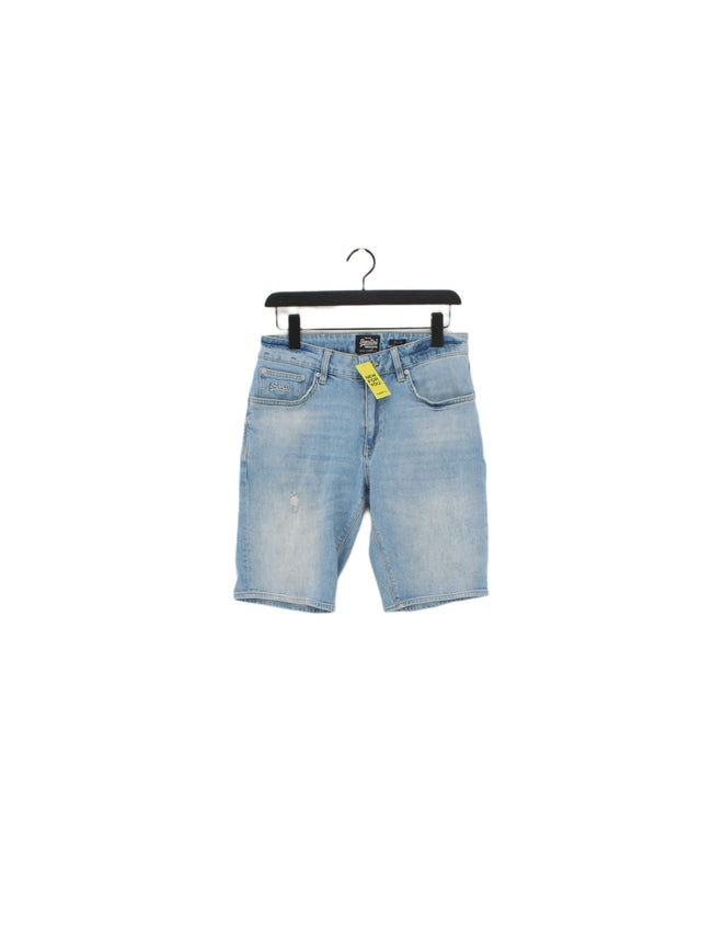 Superdry Men's Shorts W 30 in Blue 100% Cotton