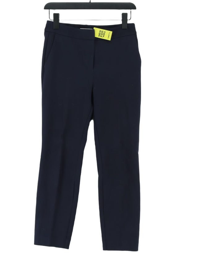 Boden Women's Suit Trousers UK 10 Blue Viscose with Elastane, Polyamide