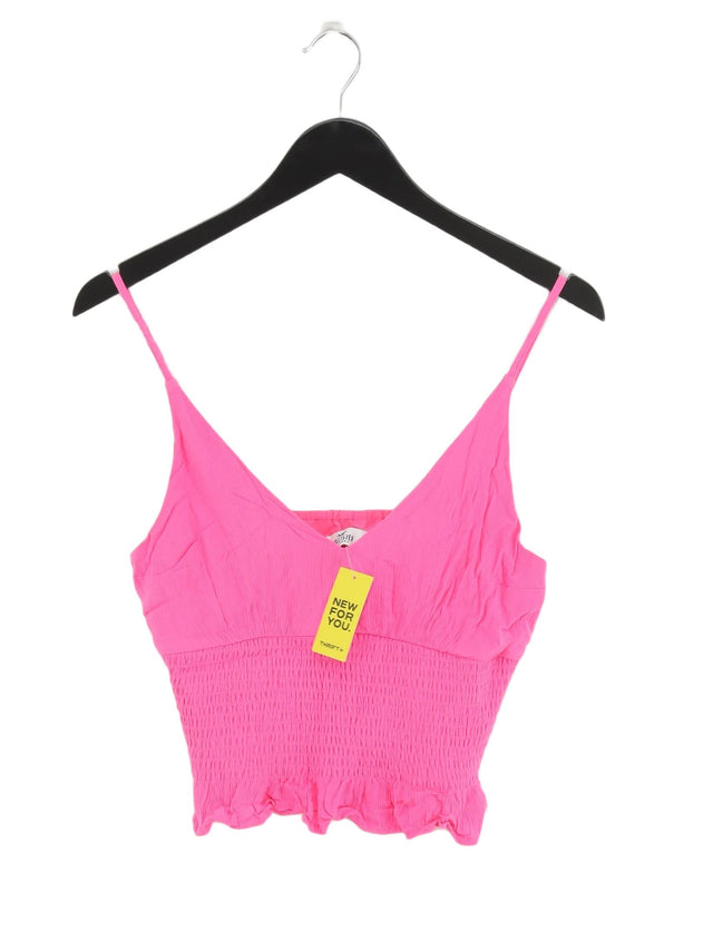 Hollister Women's Top S Pink Viscose with Polyester