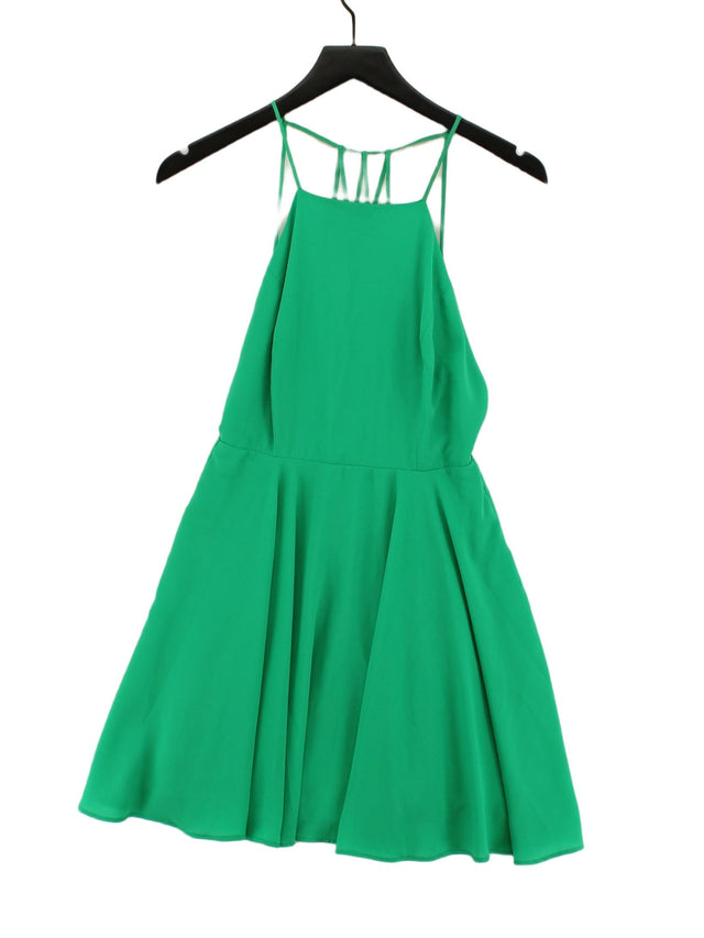 Bershka Women's Midi Dress M Green 100% Polyester