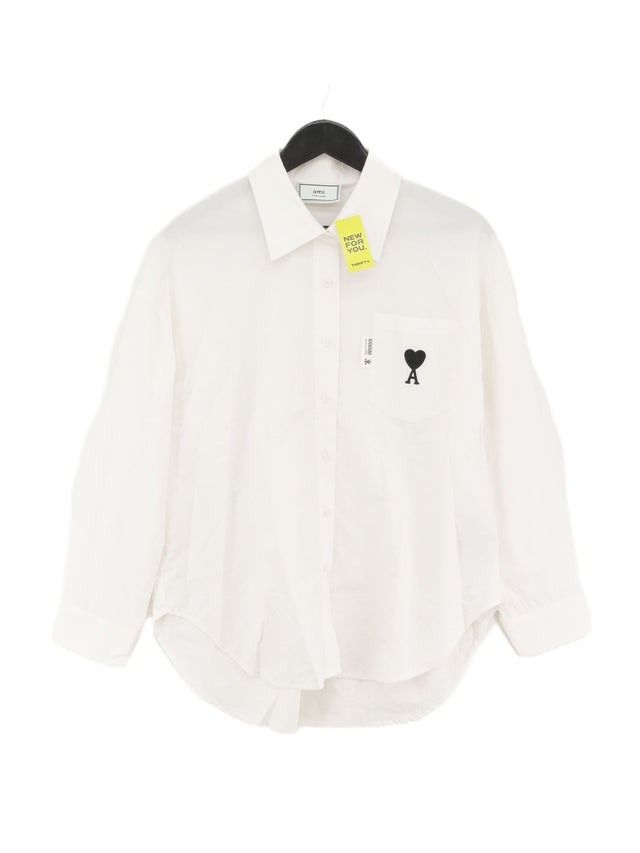 Ami Alexandre Mattiussi Women's Shirt M White 100% Cotton