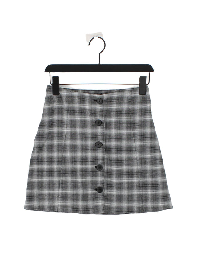 Monki Women's Mini Skirt UK 6 Black Polyester with Elastane, Viscose