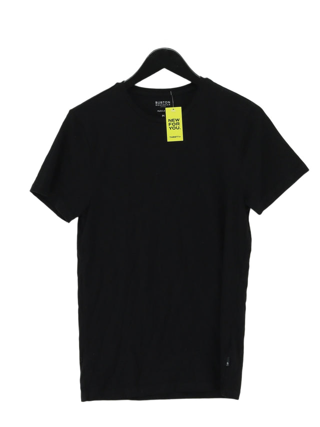 Burton Men's T-Shirt M Black Cotton with Elastane