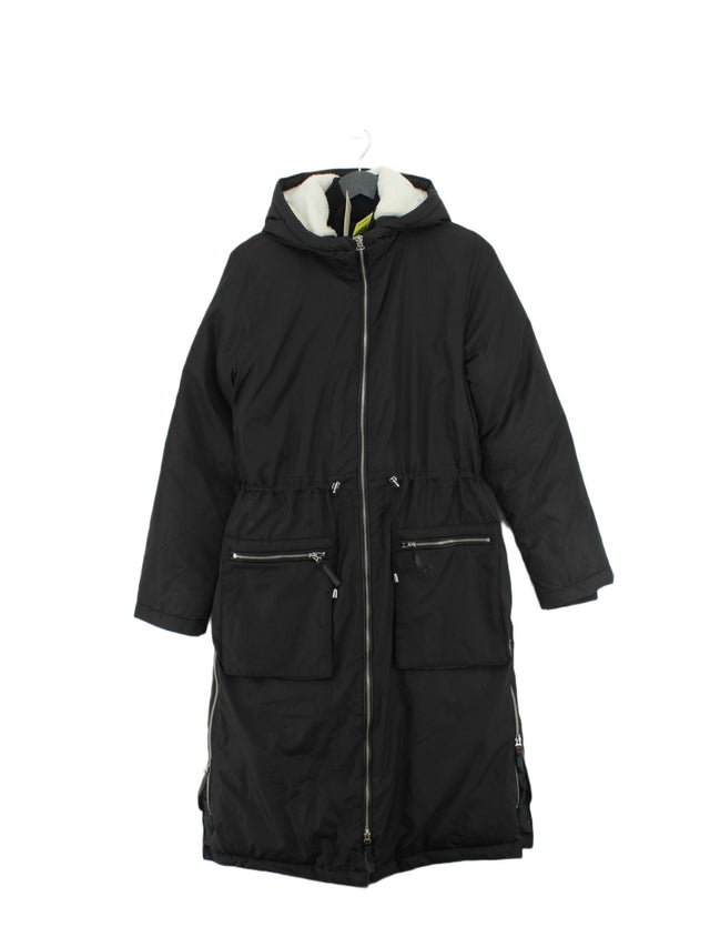 Oasis Women's Coat UK 8 Black 100% Polyester
