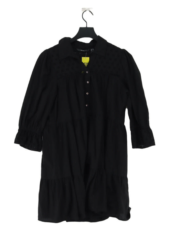 Vero Moda Women's Midi Dress XS Black 100% Cotton
