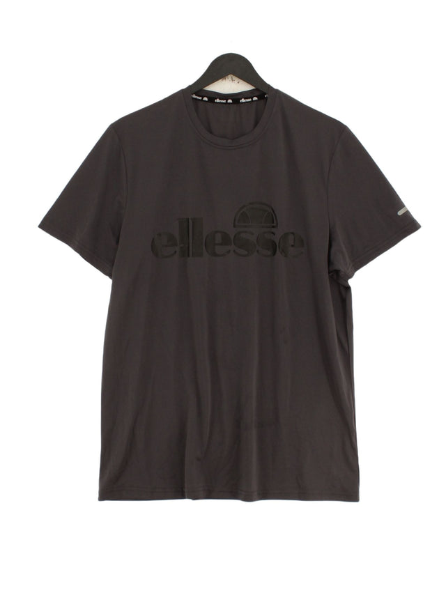 Ellesse Men's T-Shirt M Grey 100% Polyester