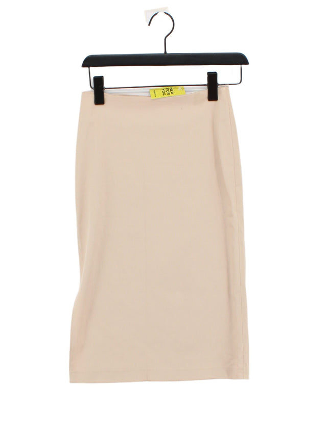 Morgan Women's Midi Skirt S Tan Cotton with Elastane