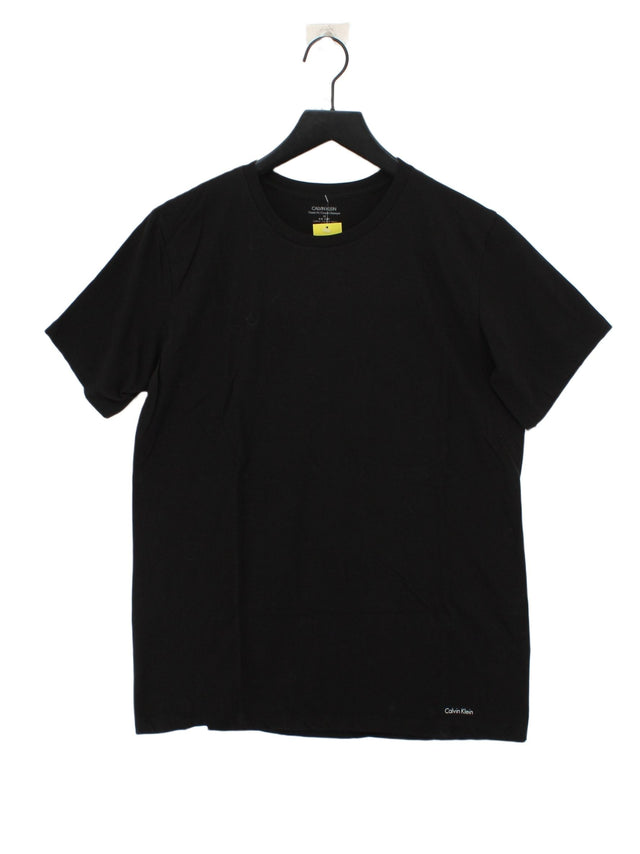 Calvin Klein Women's T-Shirt M Black 100% Cotton