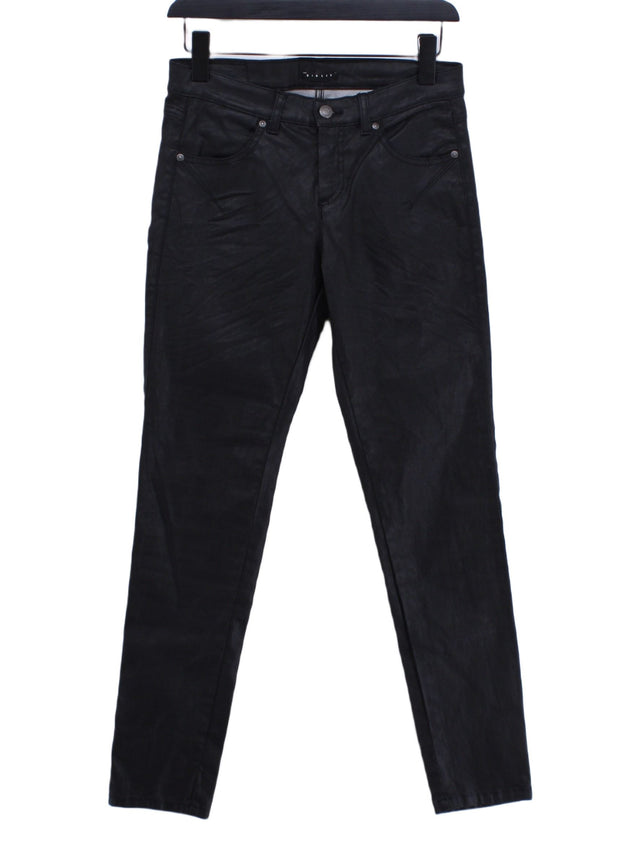 Sisley Women's Jeans W 27 in; L 28 in Black Cotton with Elastane