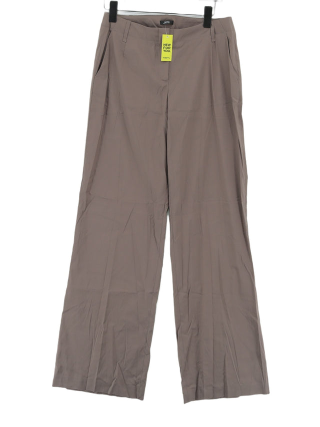 Hugo Boss Women's Trousers UK 10 Brown Cotton with Other, Polyamide