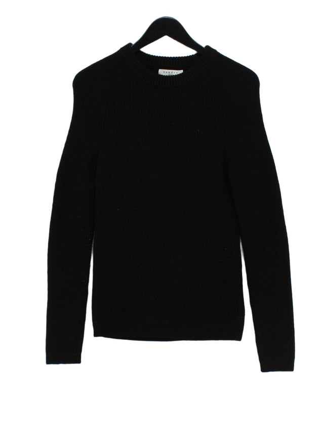 Sandro Men's Jumper Chest: 30 in Black 100% Wool