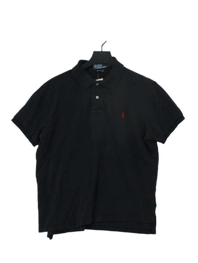 Ralph Lauren Men's Polo L Black 100% Cotton
