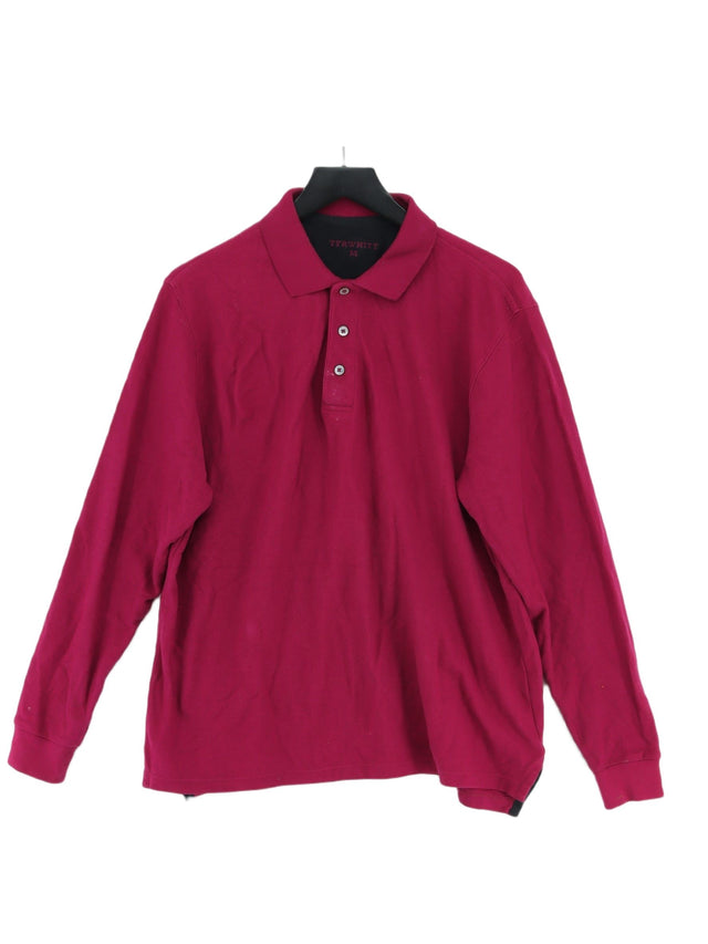 Charles Tyrwhitt Women's Polo M Pink 100% Cotton