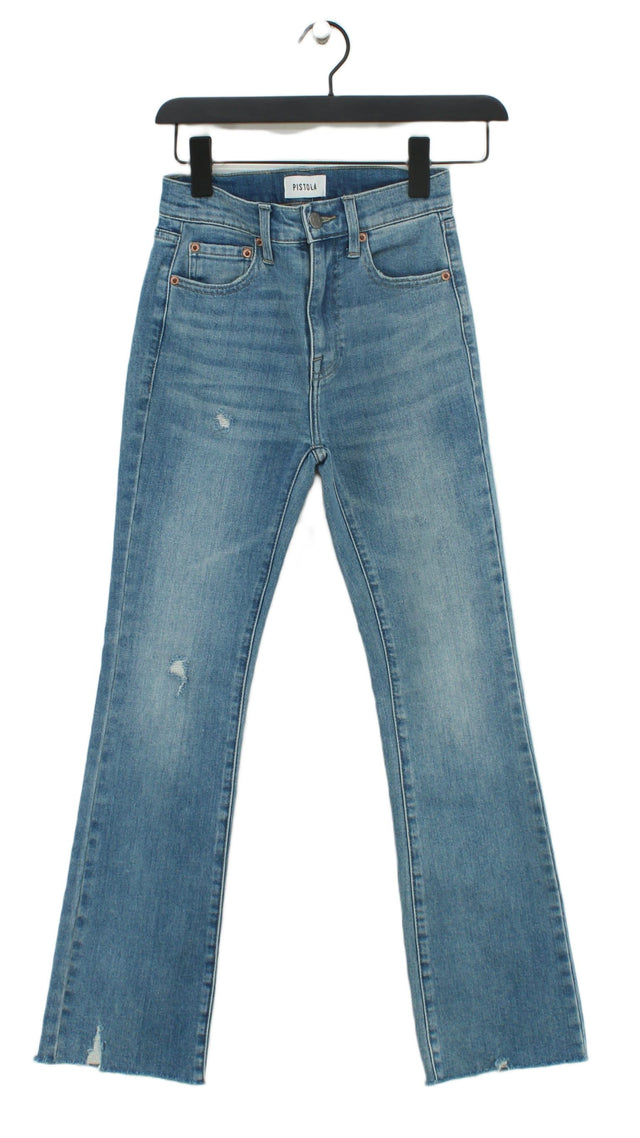 Pistola Women's Jeans W 24 in Blue Cotton with Elastane