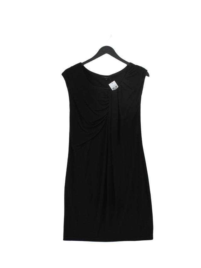 Linea Women's Midi Dress UK 8 Black Polyester with Elastane