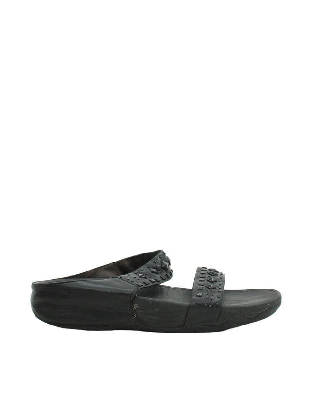 FitFlop Women's Flat Shoes UK 5 Black 100% Other