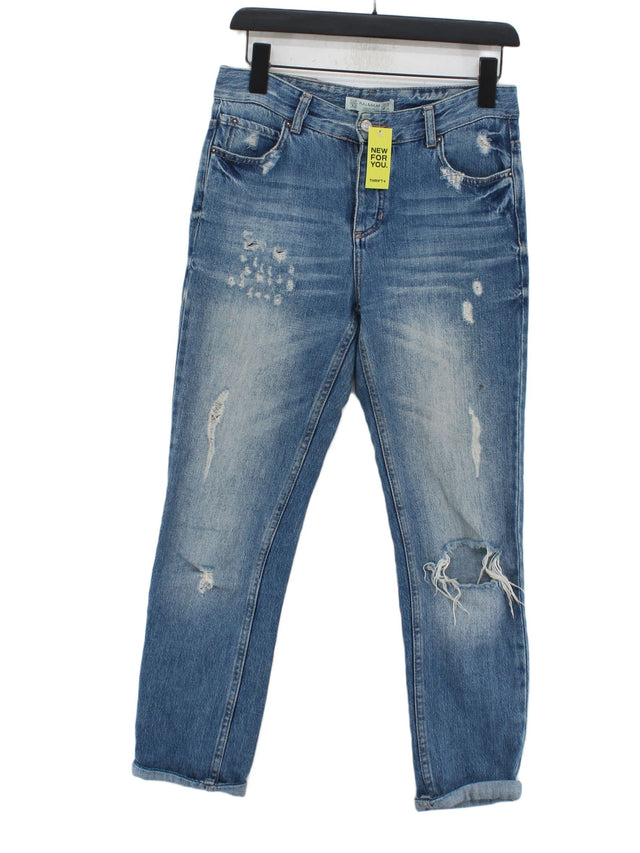 Pull&Bear Women's Jeans UK 4 Blue 100% Cotton