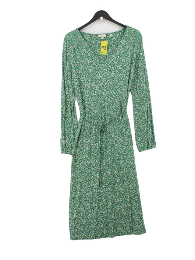 FatFace Women's Maxi Dress UK 12 Green 100% Viscose