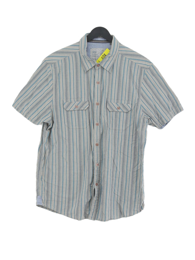 Vintage Men's Shirt Chest: 42 in Blue 100% Cotton