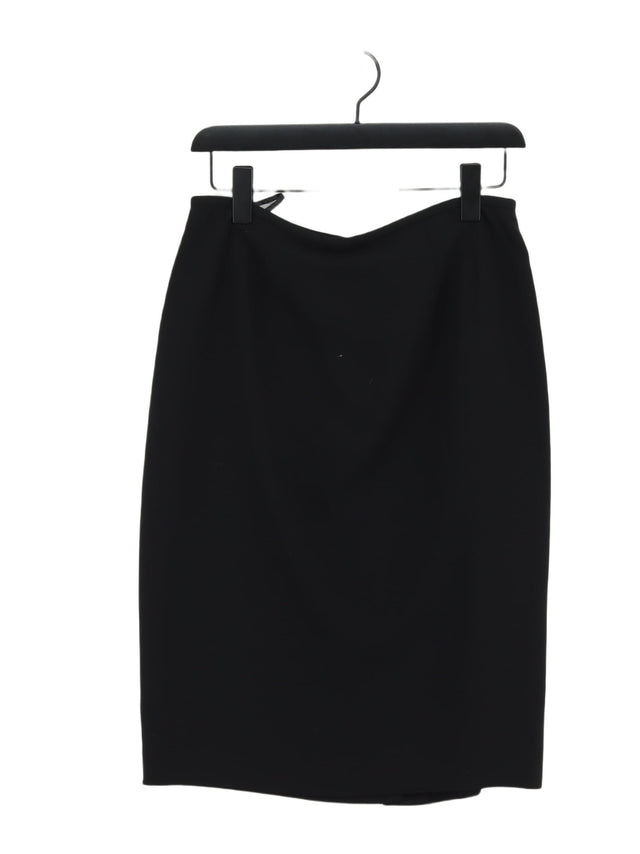 Kasper Women's Midi Skirt UK 8 Black 100% Polyester