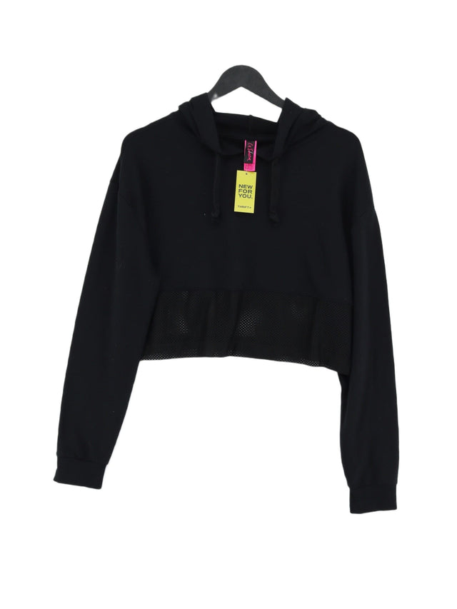 La Senza Women's Hoodie S Black Polyester with Viscose