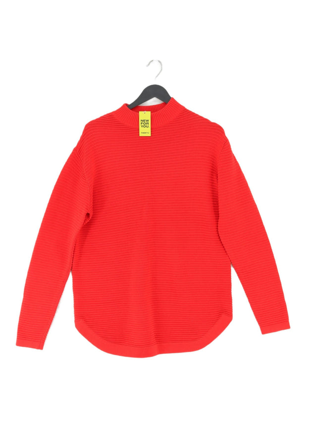 B.Young Women's Jumper L Red Cotton with Acrylic