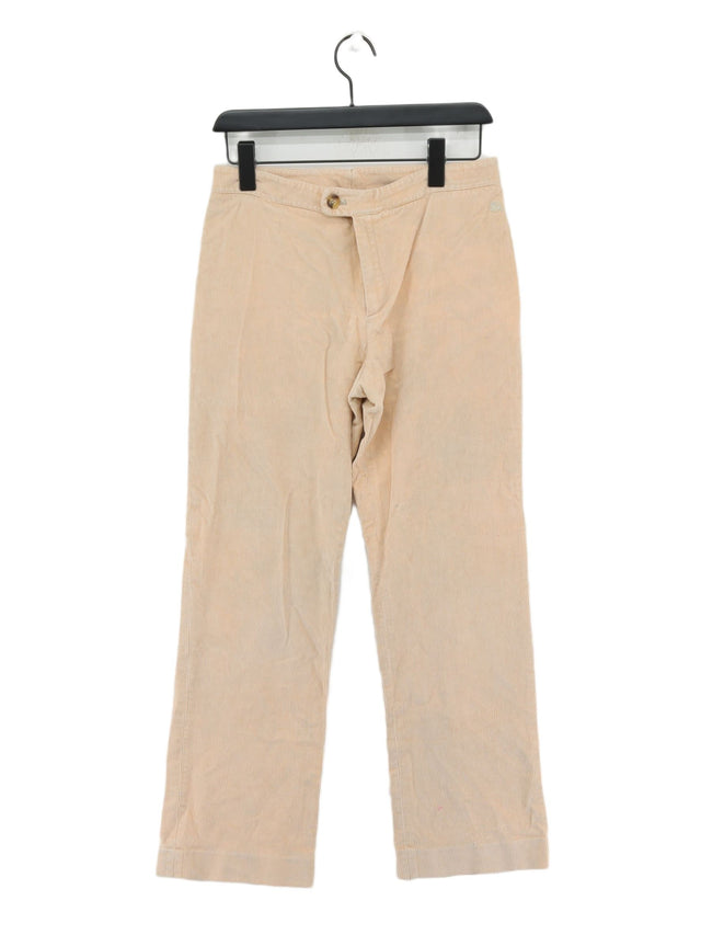 Burberry Women's Suit Trousers W 28 in Cream Cotton with Other