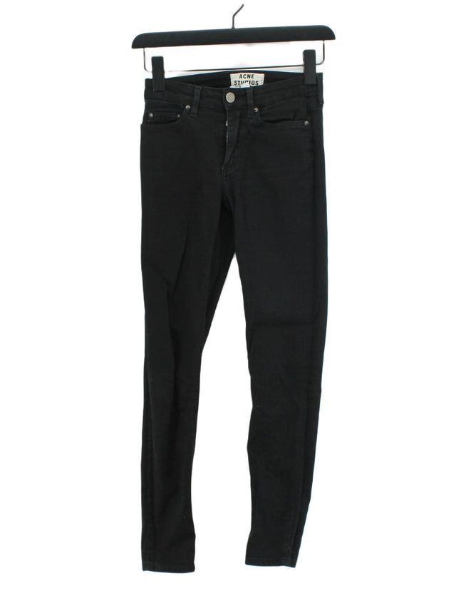 Acne Studios Women's Jeans W 24 in; L 32 in Black Cotton with Other